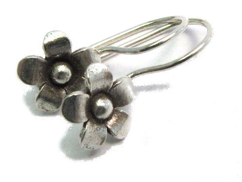 SilberBlümchen- Ohrringe aus Silber 925/-